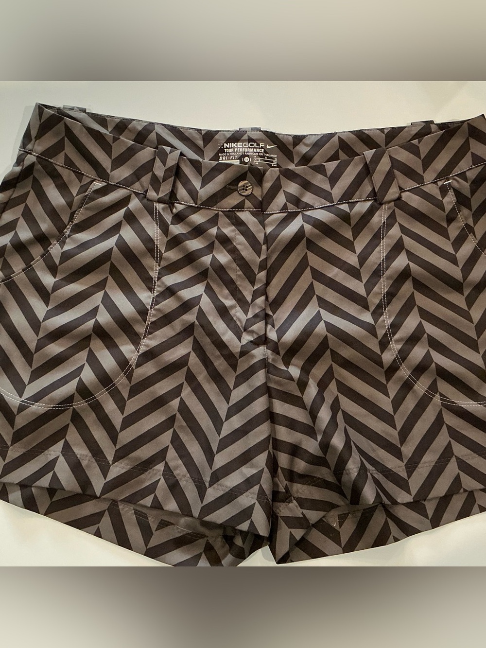 Nike Golf Tour Performance Chevron Dri-FIT Shorts Size 14